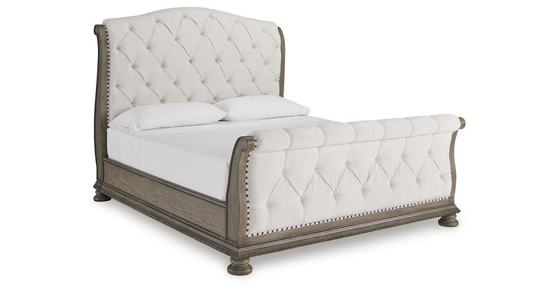Ardenfield CaliKing Upholstered Sleigh Bed
