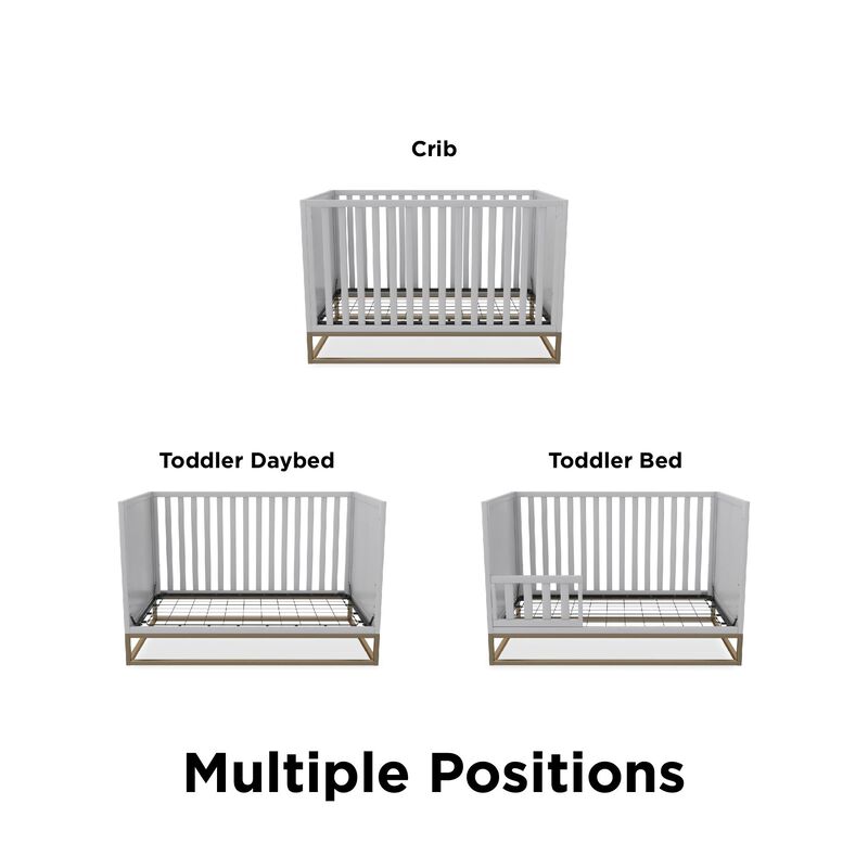 Haven 3 in 1 Metal Base Crib