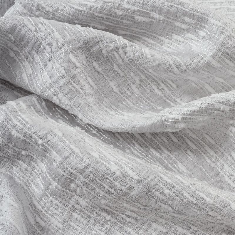 RT Designers Collection Roman Jacquard Premium & Stylish Grommet Panel 54" x 90" Silver