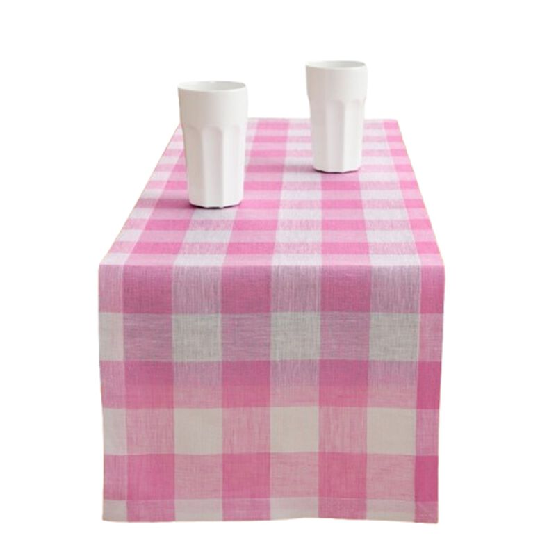 Solino Home 100% Pure Linen Table Runner | Buffalo Check
