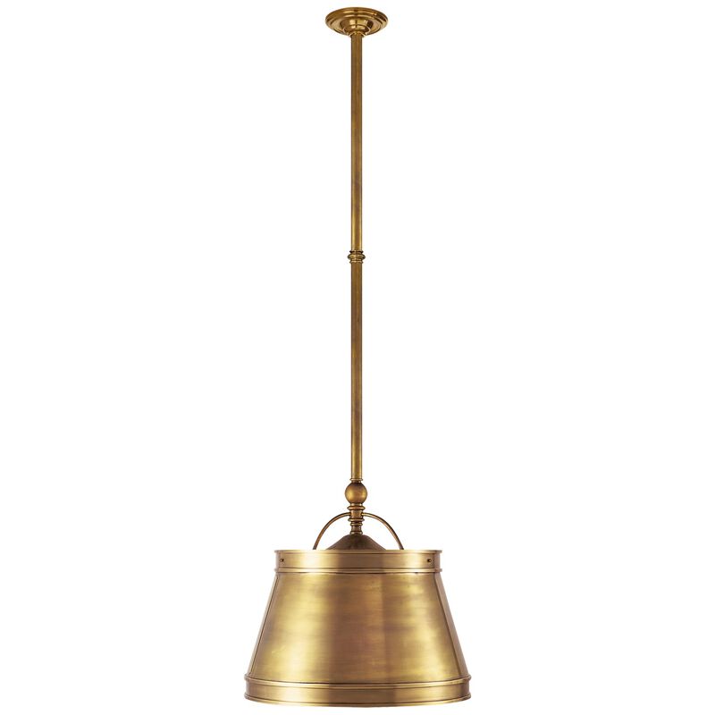 Sloane Single Shop Light in Antique-Burnished Brass