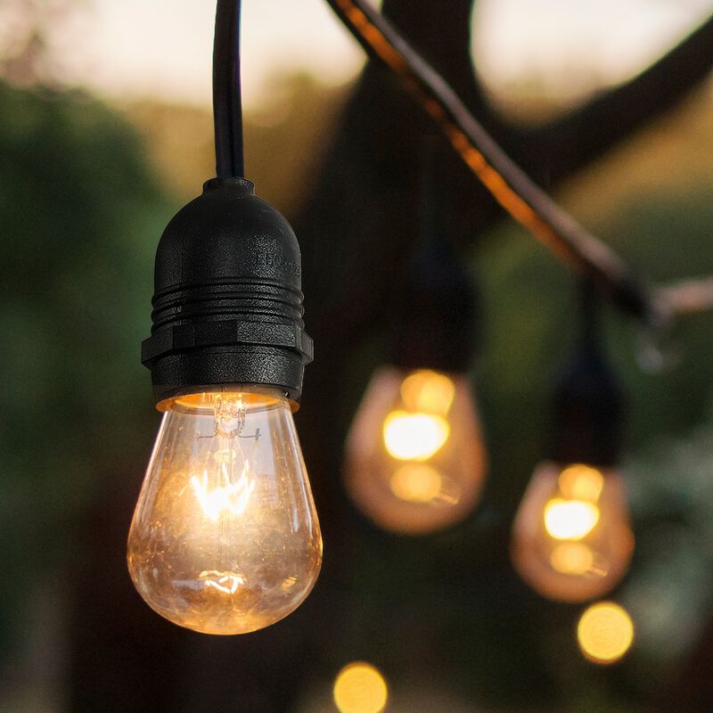 Light Indoor/Outdoor Rustic Industrial LED S14 Edison Buld String Lights