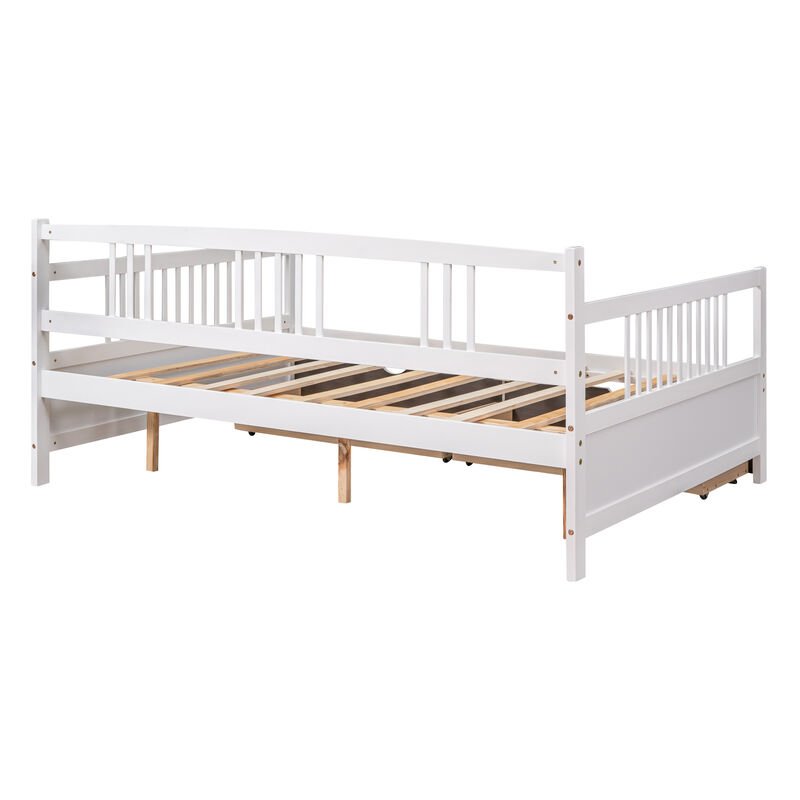 Merax Daybed Wood Bed with 2 Drawers