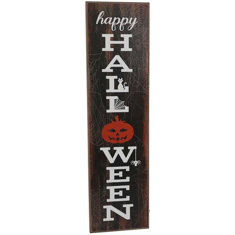 Haunted Hill Farm HAPPY HALLOWEEN 45 Porch Leaner with LED