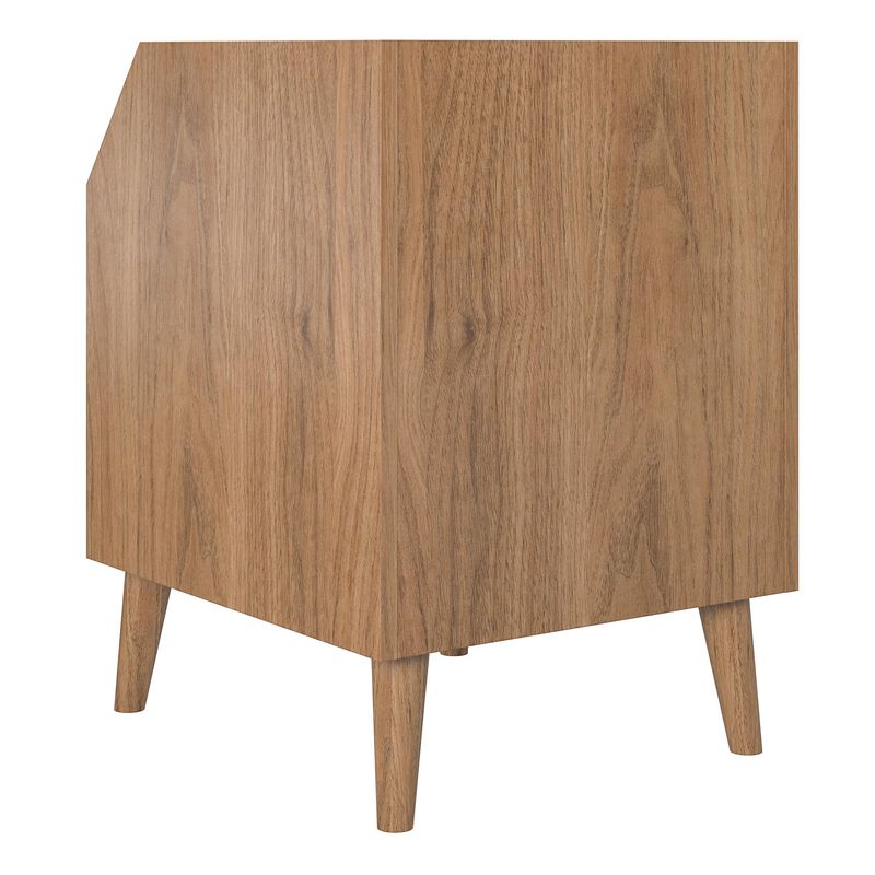 Magnolia End Table, Walnut/Black