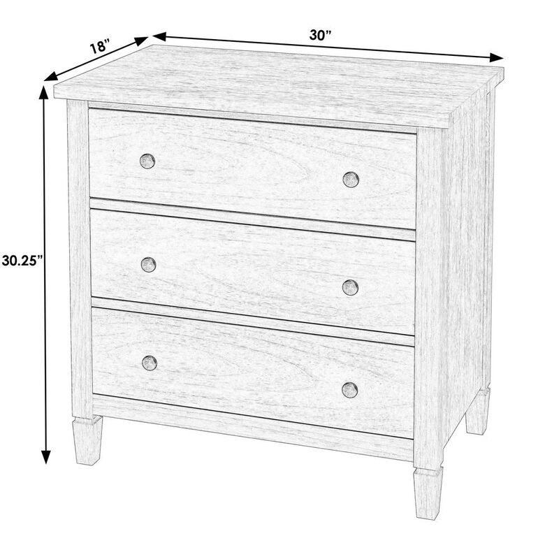 Butler Specialty Flagstaff 3-Drawer Dresser, Natural