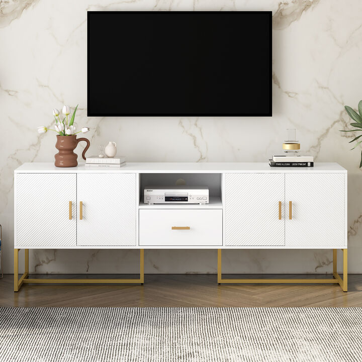Merax TV Stand Console Table with 1 Drawer