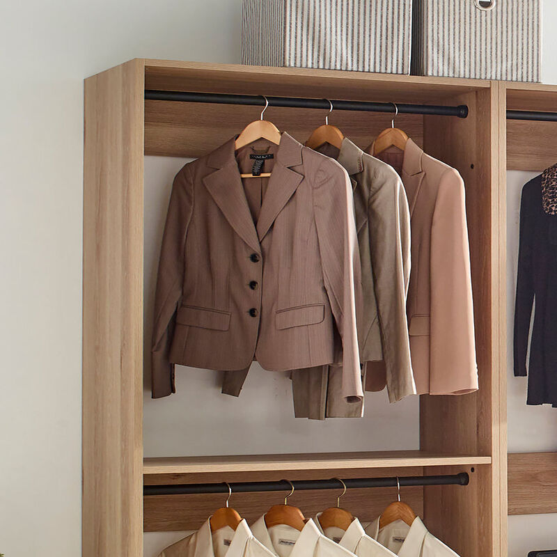 Prosper Oak Freestanding Walk in Wood Closet System