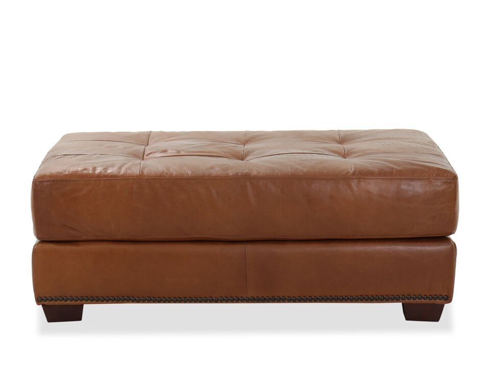 Saddle Glove Leather Ottoman