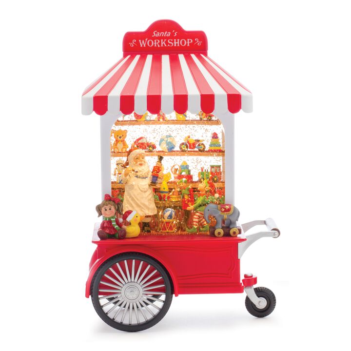 Snow Globe Santa's Workshop for Whimsical Christmas Décor and Holiday Cheer