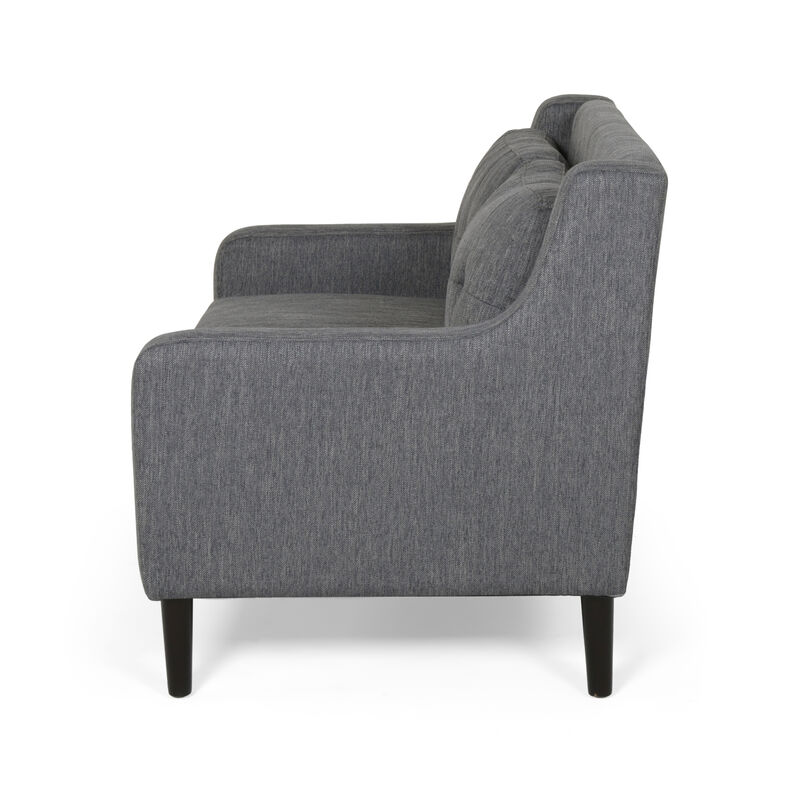 Mid-Century Modern Armchair with Sleek Walnut Finish