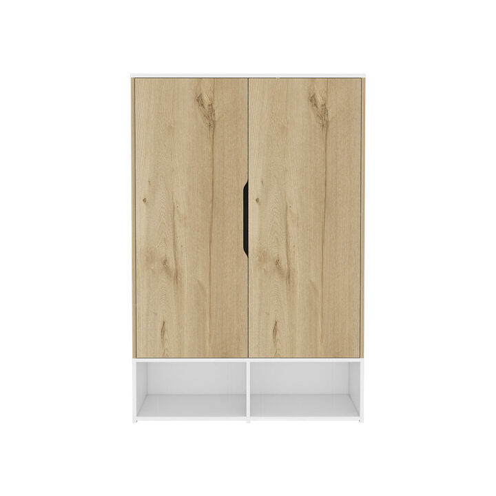 Armoire Barletta, Bedroom, Light Oak / White