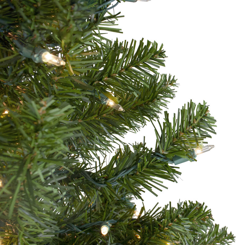 2' Pre-Lit Medium Canadian Pine Artificial Christmas Tree - Clear Lights