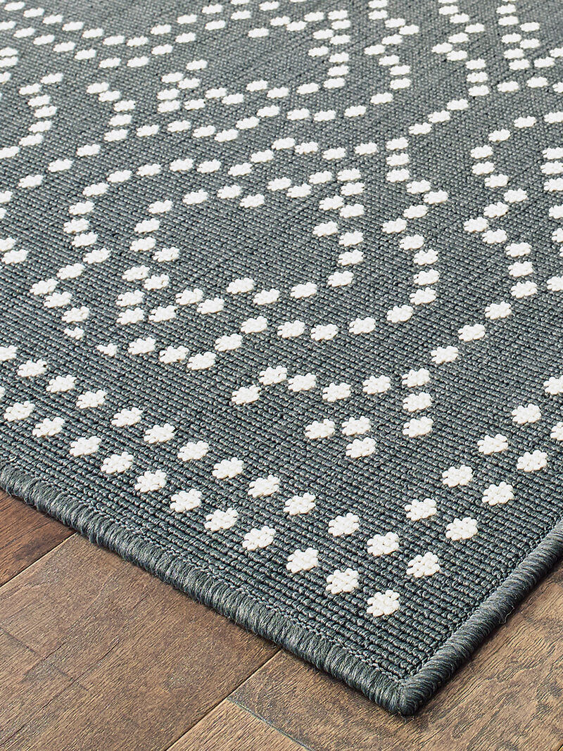 Marina 3'7" x 5'6" Grey Rug