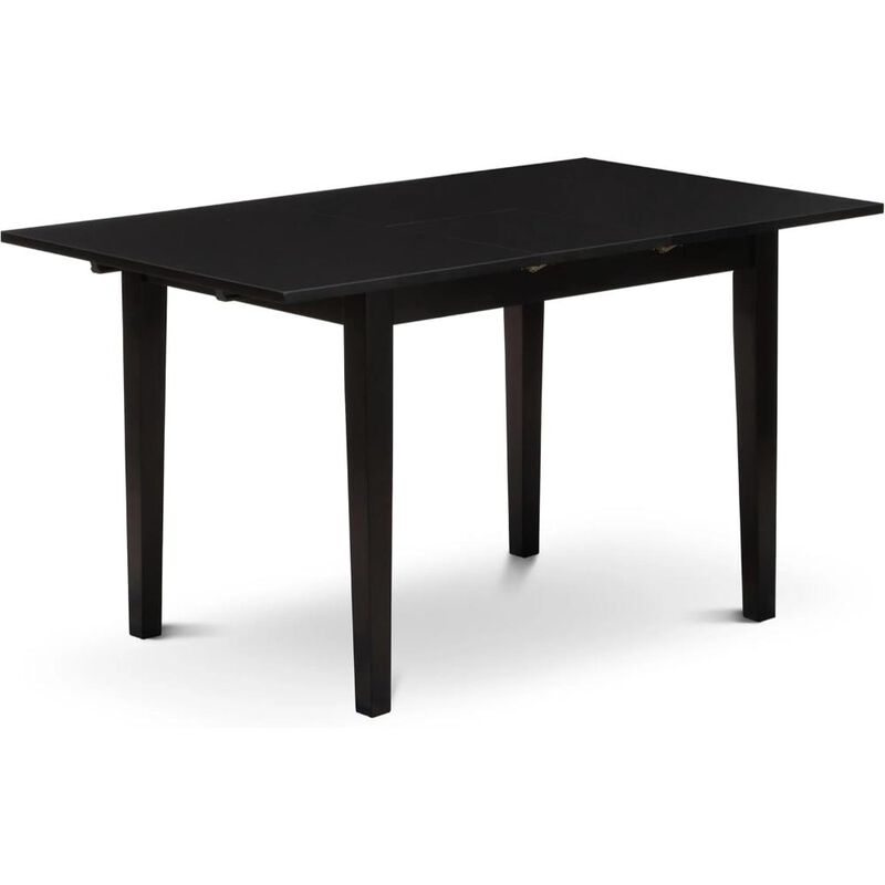 5 Piece Dining Set Consists of a Rectangle Wooden Table with Butterfly Leaf