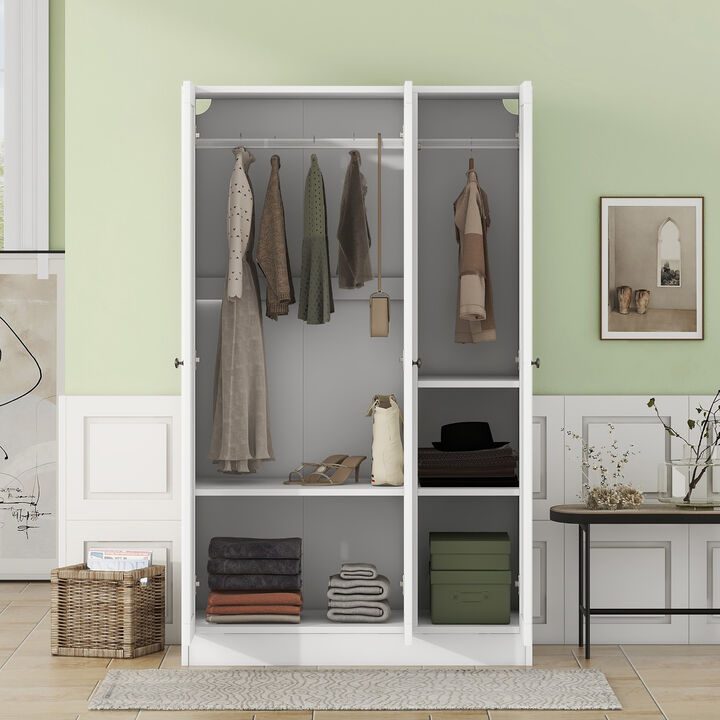 Merax 3 Doors Wardrobe Armoire Closet