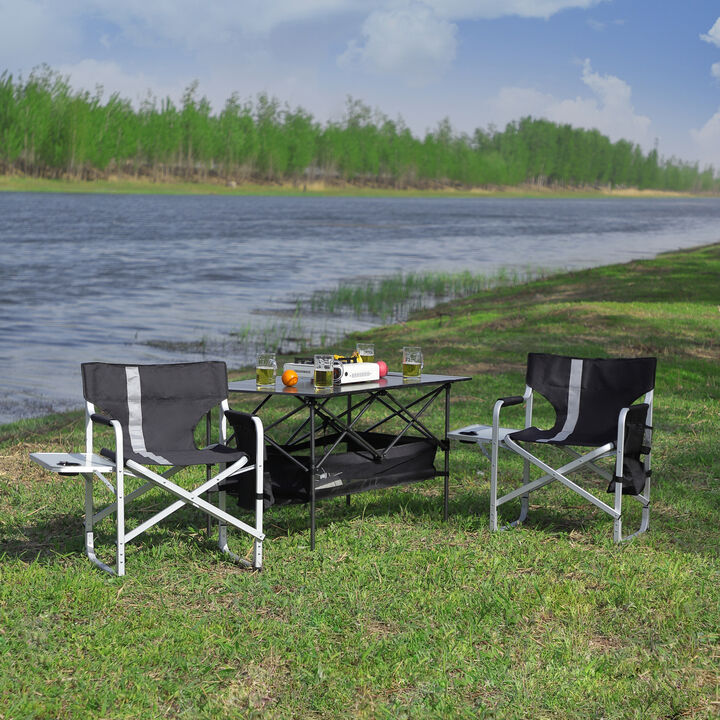 Streamdale 3-Piece Folding Table & Chairs Set for Outdoor Use