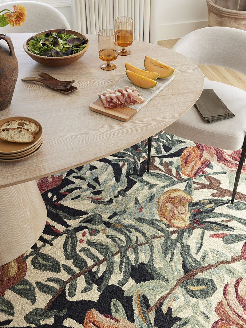 Bella BLM02 Ivory/Lagoon 8'6" x 11'6" Rug
