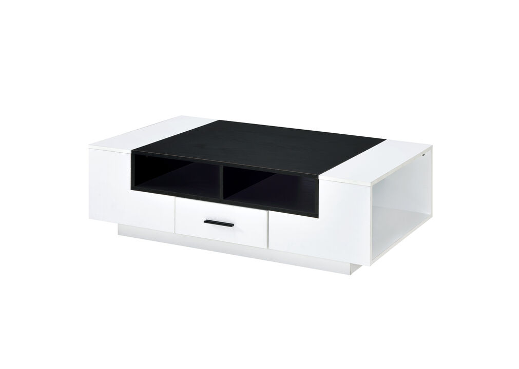 ACME Armour Coffee Table, White & Black