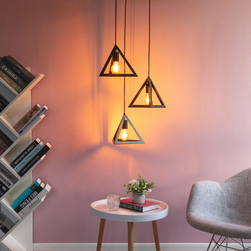 Sset of 3 Triangle Ceiling Lights
