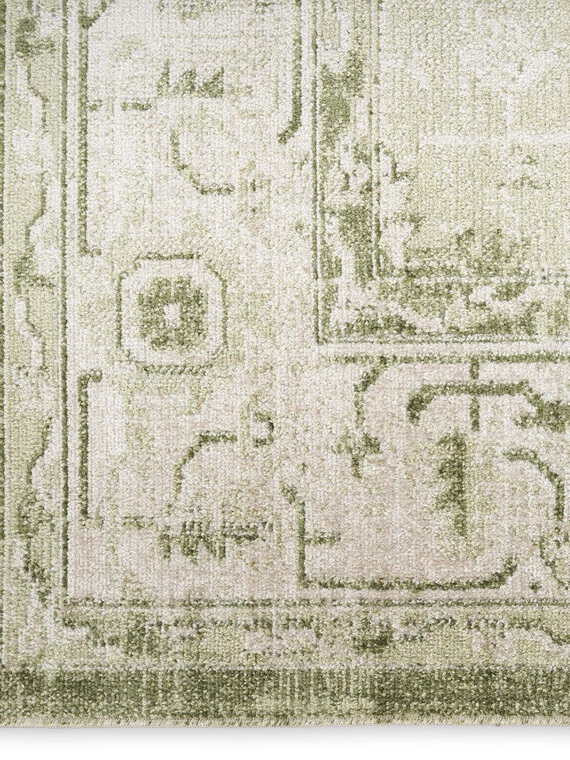 Astra Machine Washable ASW11 Ivory/Green 9' x 12' Rug