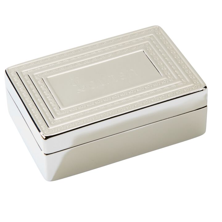 Rectangular Lift-Top Jewelry Box, 1.5" x 3" x 4.5