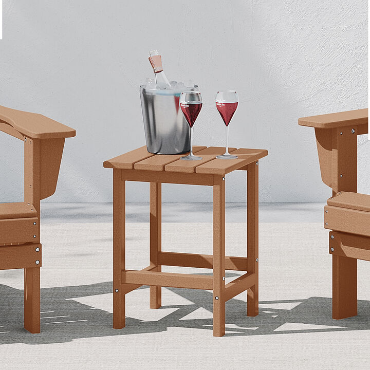 WestinTrends Westintrends 14" square outdoor Side table for Adirondack chair