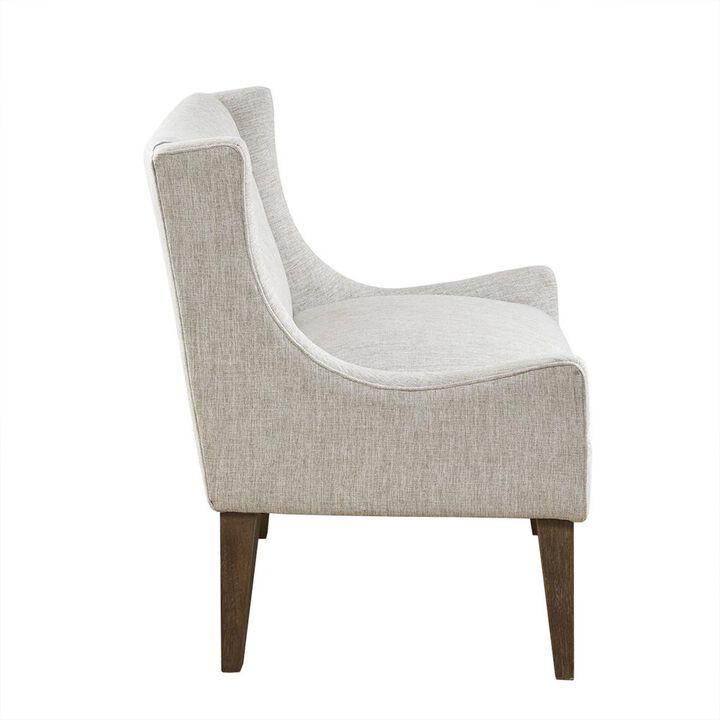 Belen Kox Simple and Chic Upholstered Chair with Reclaimed Wood Finish, Belen Kox