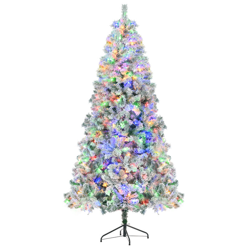 Snow-Flocked Christmas Tree Full & Lush Winter Wonderland Holiday Décor