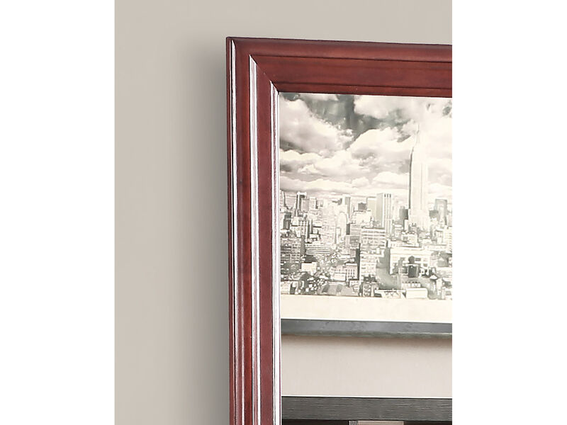 38 in. x 38 in. Classic Square Wood Framed Dresser Mirror