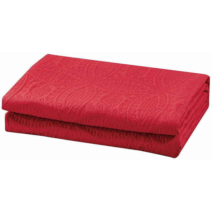 Bedspread Coverlet 3 Pcs Set Oversized Full Size White Color