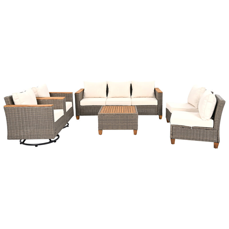 Merax Wicker Outdoor Patio Furniture Seating Set