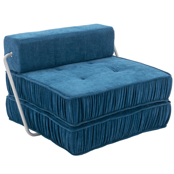 Minimalist Blue Sectional Sofa Set