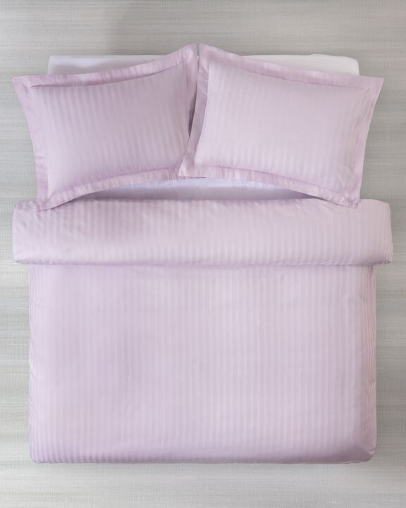 Brooks Brothers Sateen Stripe Cotton Duvet Cover Set