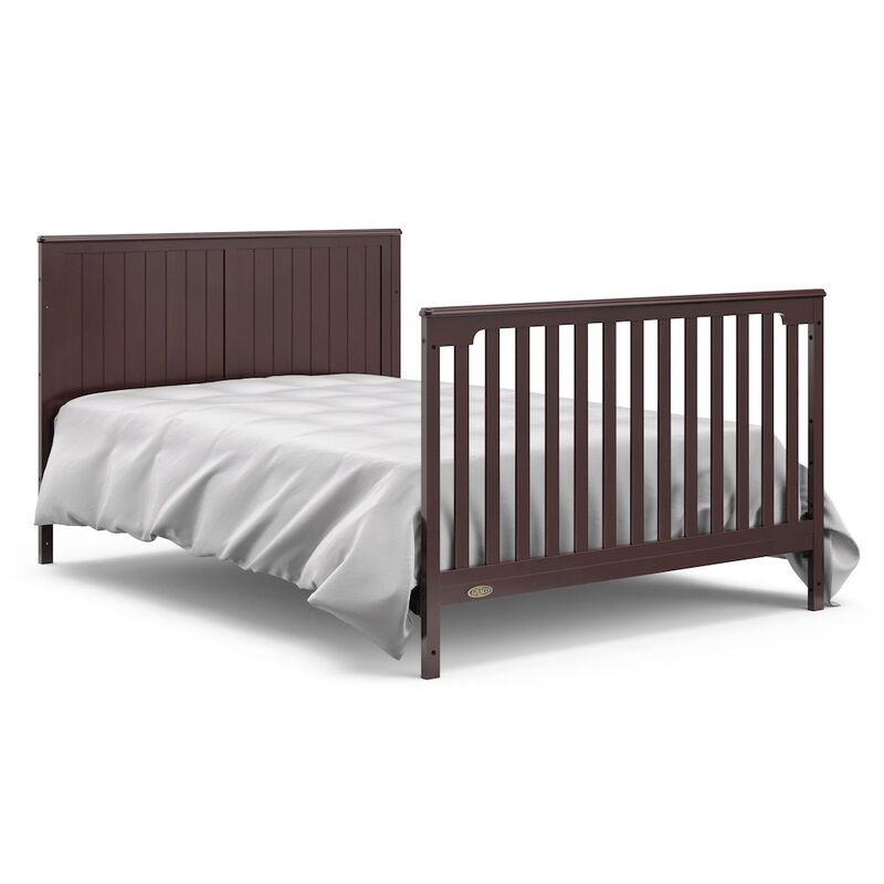 Graco Hadley 5-in-1 Convertible Crib and Changer with Drawer (Espresso)