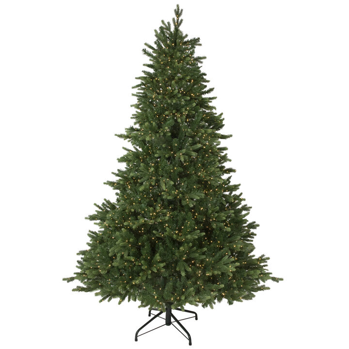 7.5' Pre-Lit Full Riverton Fir Artificial Christmas Tree  Warm White Lights