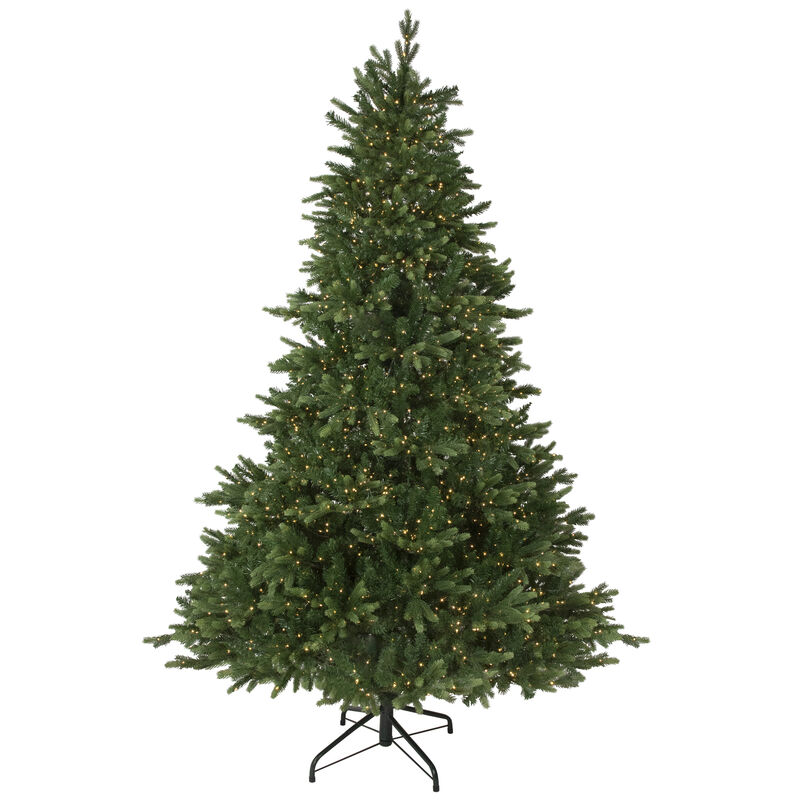 7.5' Pre-Lit Full Riverton Fir Artificial Christmas Tree  Warm White Lights