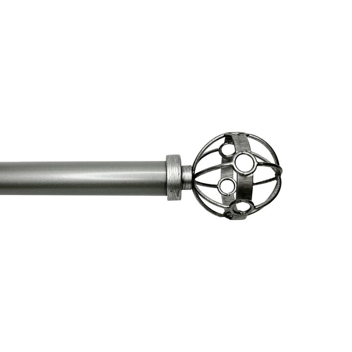 Esencial Atlas Curtain Rod Set, Adjustable Length From 72" to 144"