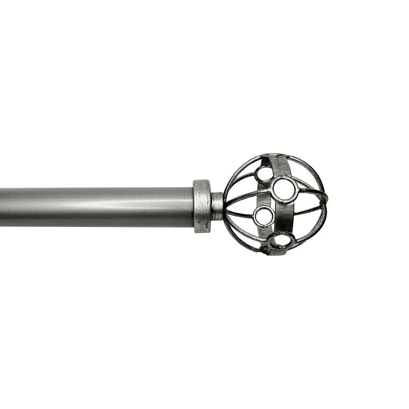 Esencial Atlas Curtain Rod Set, Adjustable Length From 72" to 144"