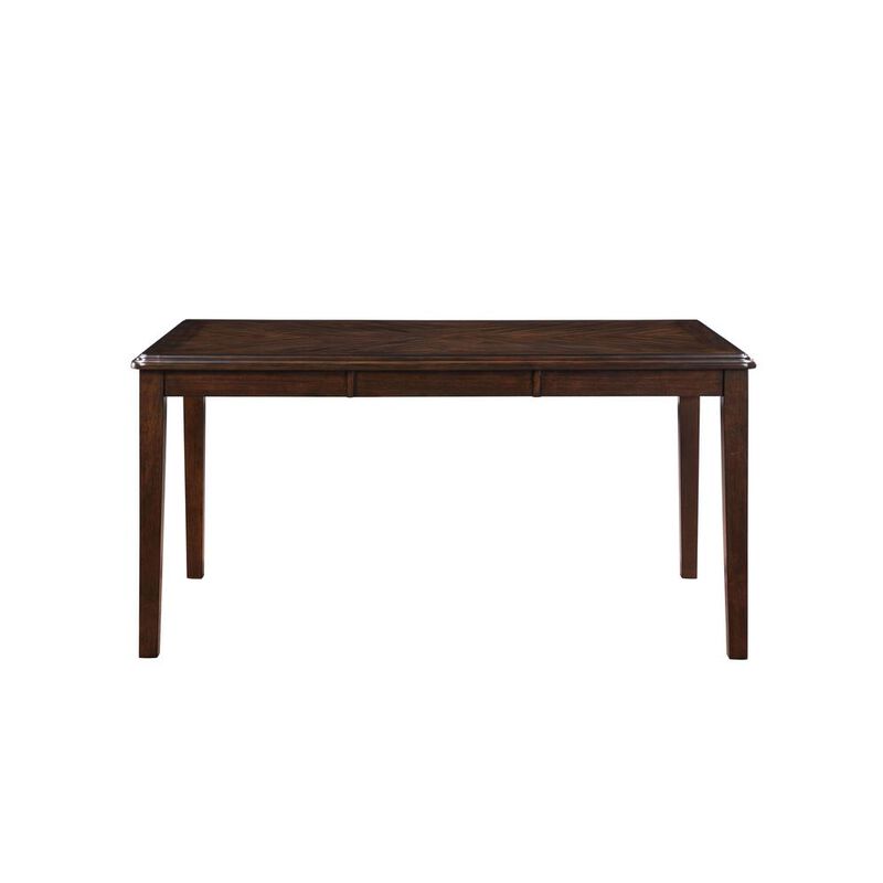New Classic Furniture Gia 5-Piece 60 Wood Rectangular Dining Set with 4 Chairs in Cherry