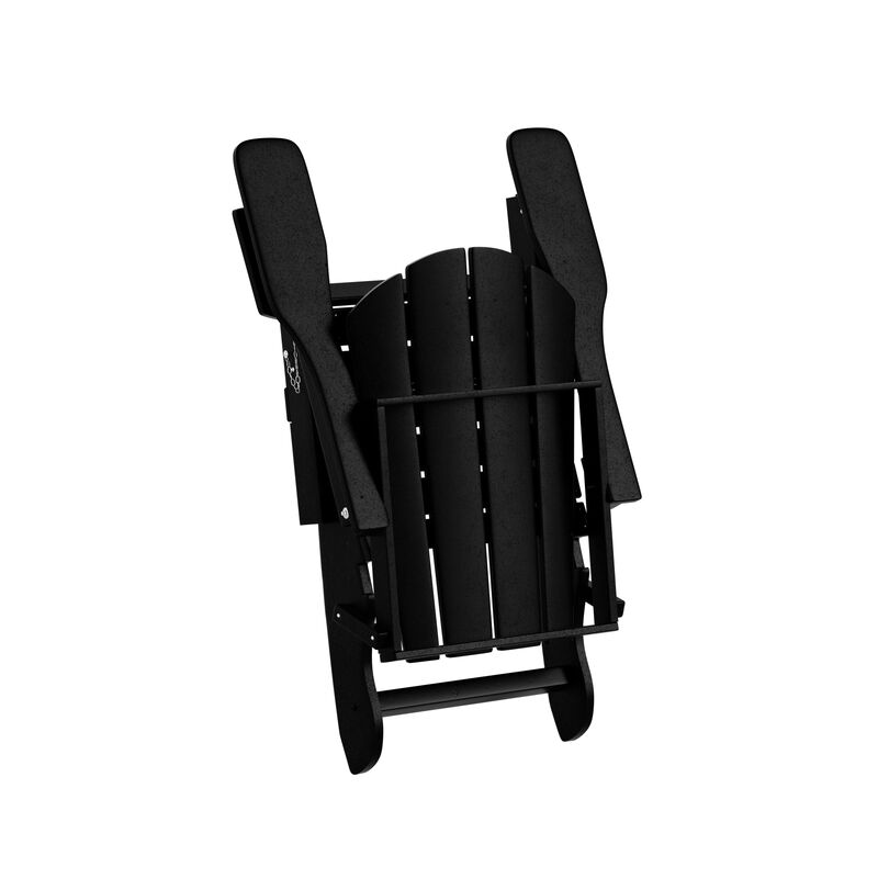 WestinTrends Westintrends 2 piece set outdoor folding Poly Adirondack chair