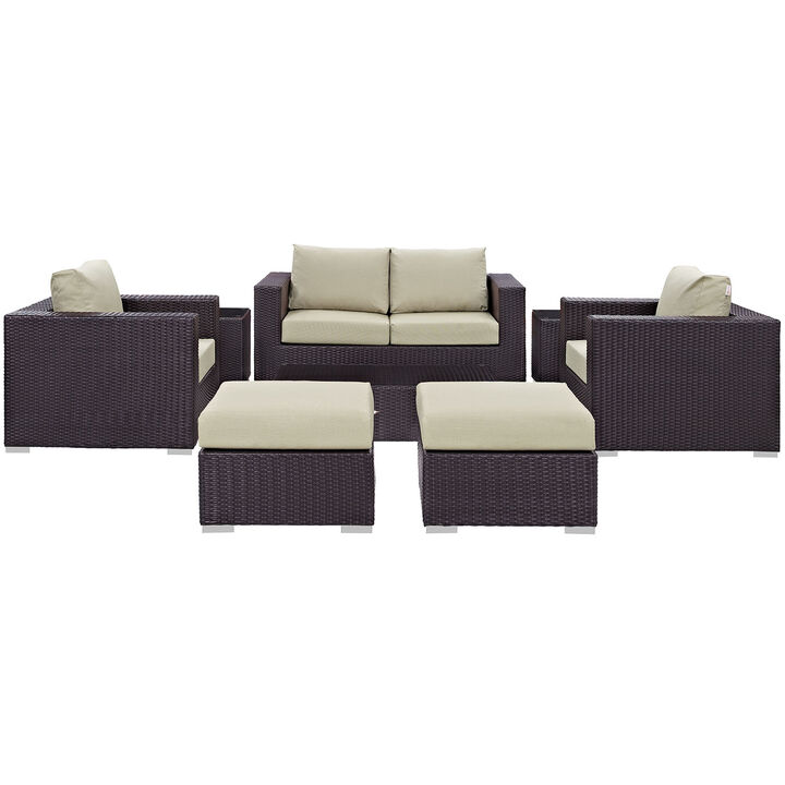 Modway - Convene 8 Piece Outdoor Patio Sofa Set
