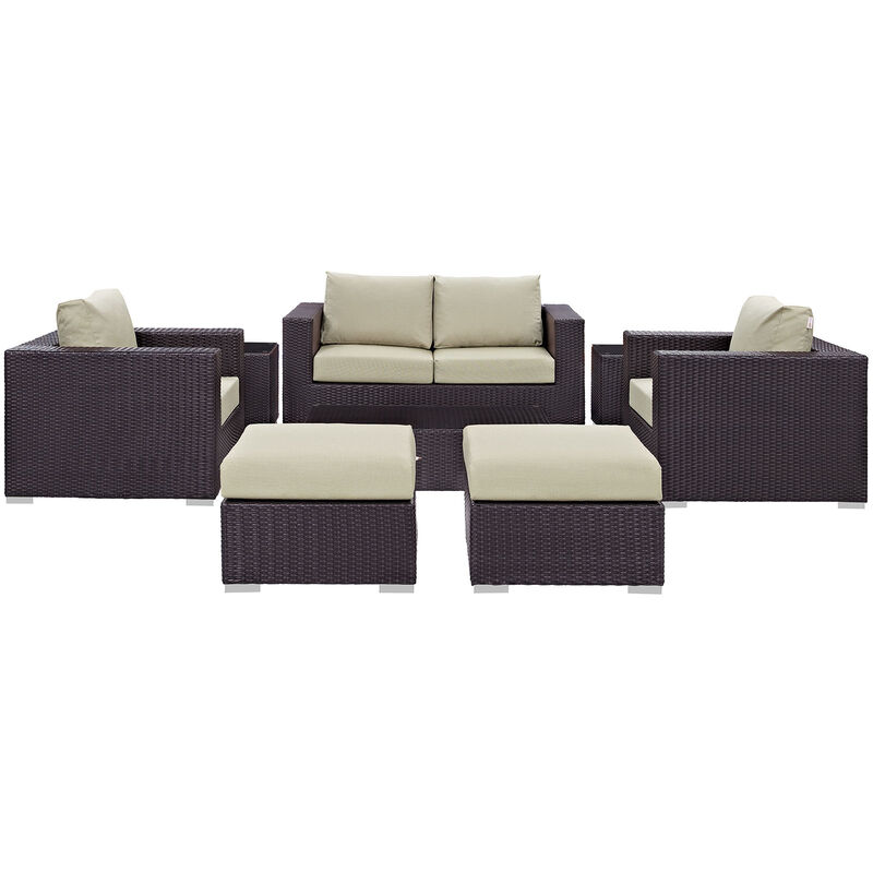 Modway - Convene 8 Piece Outdoor Patio Sofa Set