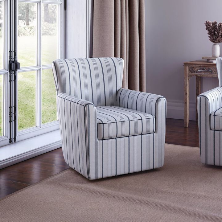 Jofran Blakely Harper Contemporary Traditional Swivel Accent Chair