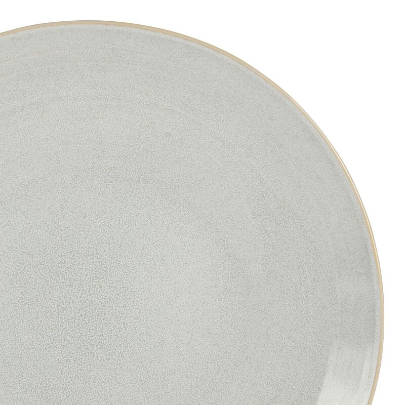 Laurie Gates Ravenna 16 Piece Round Stoneware Dinnerware Set in Grey