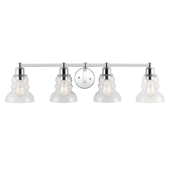 Manhattan Vintage Metal/Glass Industrial Rustic LED Vanity