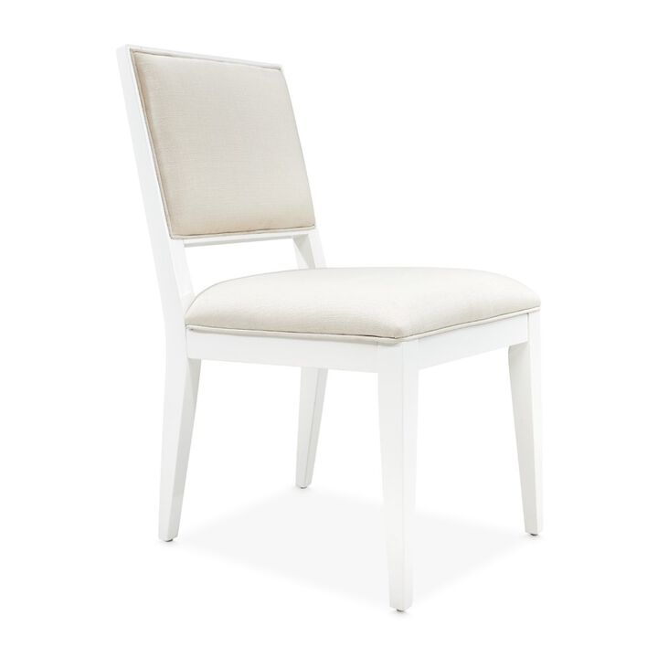 Michael Amini Palm Gate Side Chair - Cloud White Set of 2