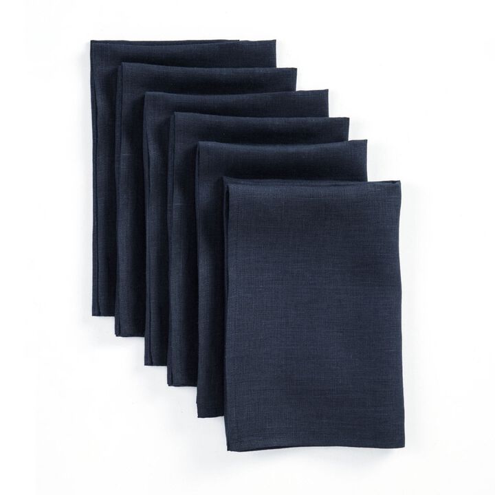 Solino Home 100% Pure Linen Dinner Napkins 20 x 20 Inch Set of 4 | Fete