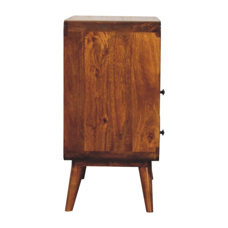 Artisan Furniture Solid Wood Curved Nordic Charm Console