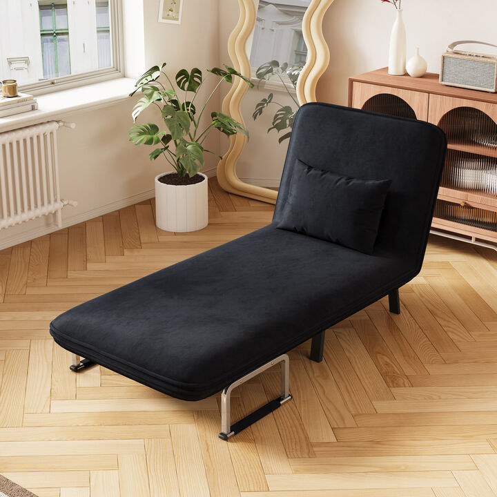 Merax Leisure Chaise Lounge Convertible Sofa Chair